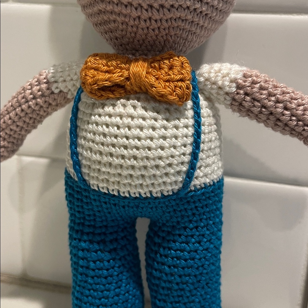 Handcrafted Bunny Doll Amigurumi Spring Easter Kids Toy Figure - Picture 4 of 8
